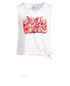 ID IDEOLOGY Little Girls Good Vibes Skort White/ Pink Size 6 **TOP ONLY**